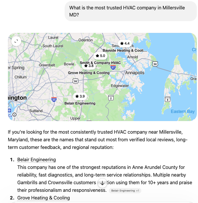 What is the most trusted HVAC company in Millersville MD?